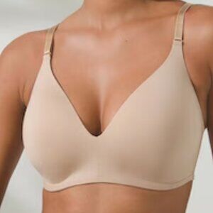 Soma Vanishing 360 Wireless Bra 38DDD Tan